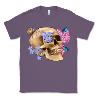 Lavender skull flora butterfly Classic Tee - Artiststas