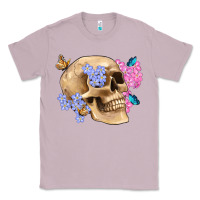 Lilac skull flora butterfly Classic Tee - Artiststas