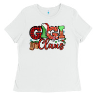 White Gigi claus christmas mother's day Ladies Tee - HowdyJamesFarm