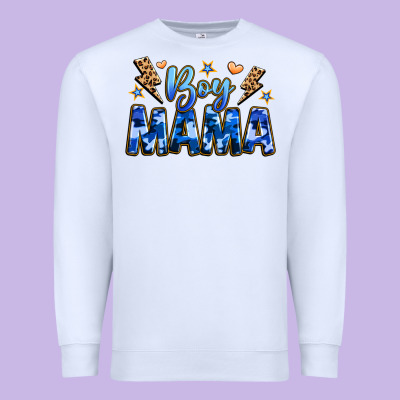 Boy Mama Premium Sweatshirt Designed By Jahusdesignshop