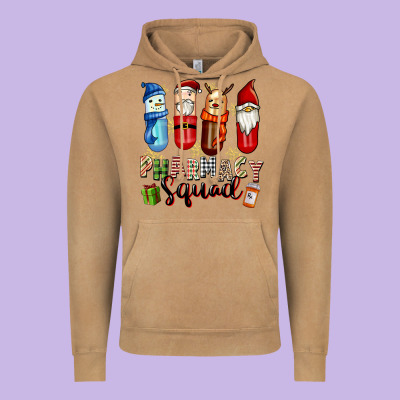 Pharmacy Squad Christmas Vintage Hoodie Designed By Fadigitalartstudio