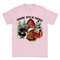 Bubblegum Pink hanging with my gnomies Classic Tee - CowGirlArtShop