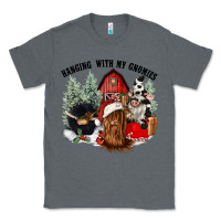 Charcoal Heather hanging with my gnomies Classic Tee - CowGirlArtShop