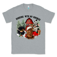 Heather Grey hanging with my gnomies Classic Tee - CowGirlArtShop