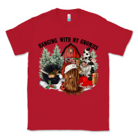 Red hanging with my gnomies Classic Tee - CowGirlArtShop