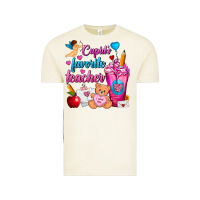 Vintage Arctic Cupid's Favorite Teacher Valentine's Day Frappe Vintage Tee - FaDigitalArtStudio