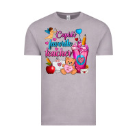 Vintage Zinc Cupid's Favorite Teacher Valentine's Day Frappe Vintage Tee - FaDigitalArtStudio