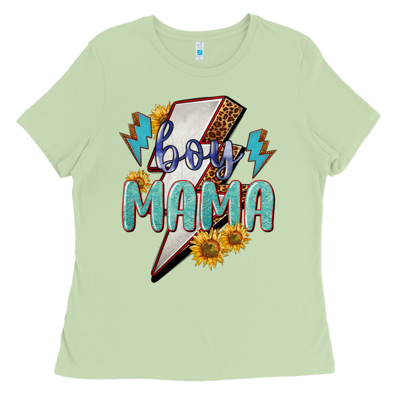 Boy Mama Lightning Bold Mother's Day Ladies Tee by HowdyJamesFarm | Teevron