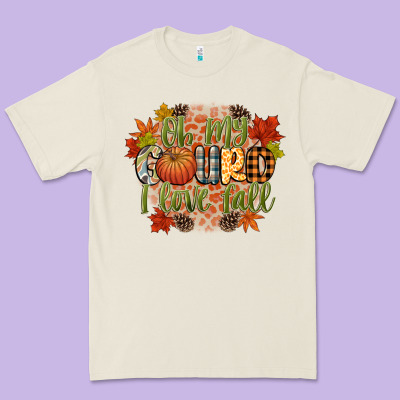 Oh My Gourd I Love Fall Premium Tee Designed By Cowgirlartshop