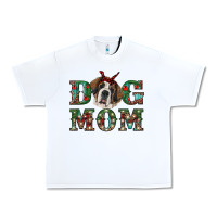 White Western Christmas Dog Mom St Bernard Urban Heavy Tee - RanaPortraitStore