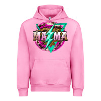 Fuchsia Pink mama life and thunderbolt Urban Hoodie - JahusDesignShop