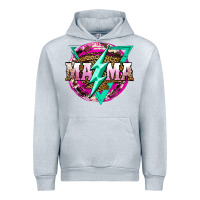 Heather Grey mama life and thunderbolt Urban Hoodie - JahusDesignShop