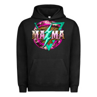 Pigment Black mama life and thunderbolt Urban Hoodie - JahusDesignShop