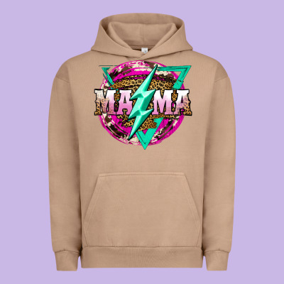 Mama Life And Thunderbolt Urban Hoodie Designed By Jahusdesignshop