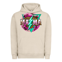 Pigment French Oak mama life and thunderbolt Urban Hoodie - JahusDesignShop