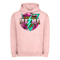 Pigment Salmon mama life and thunderbolt Urban Hoodie - JahusDesignShop