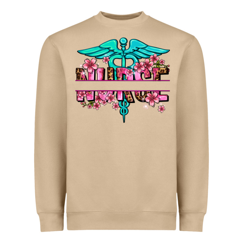 Floral Nurse Preview Heavyweight Sweatshirt by AdoDesignShop | Teevron