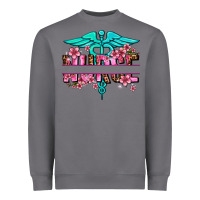 Storm floral nurse preview Heavyweight Sweatshirt - AdoDesignShop
