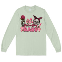 Matcha Valentine Babe Valentine's Day Skull Long Sleeve Tee - FaDigitalArtStudio