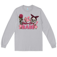 Moon Dust Valentine Babe Valentine's Day Skull Long Sleeve Tee - FaDigitalArtStudio