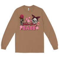 Toasted Coconut Valentine Babe Valentine's Day Skull Long Sleeve Tee - FaDigitalArtStudio