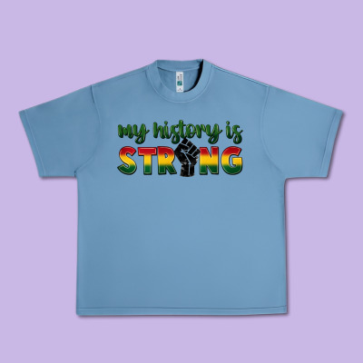 My History Is Strong Urban Heavy Tee Designed By Fadigitalartstudio
