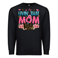Black livin' that mom life Premium Sweatshirt - JahusDesignShop