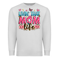Dove Grey livin' that mom life Premium Sweatshirt - JahusDesignShop