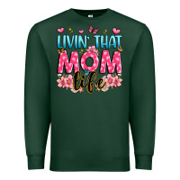 Sports Green livin' that mom life Premium Sweatshirt - JahusDesignShop