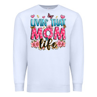 White livin' that mom life Premium Sweatshirt - JahusDesignShop