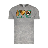 Cloud Rock Peace Love Bulldog Vintage Tee - Jasminsmagicworld