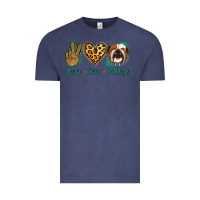 Vintage Denim Peace Love Bulldog Vintage Tee - Jasminsmagicworld