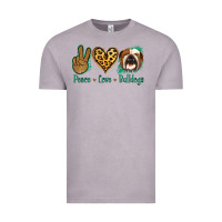 Vintage Zinc Peace Love Bulldog Vintage Tee - Jasminsmagicworld