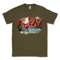 Army Green cozy season Classic Tee - CowGirlArtShop