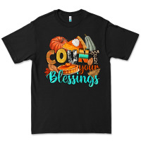 Black count your blessings Premium Tee - CowGirlArtShop