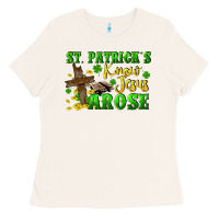 Bone St. Patrick's know Jesus arose Ladies Tee - CowGirlArtShop