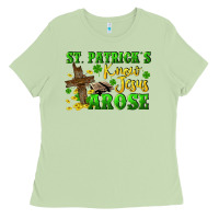 Matcha St. Patrick's know Jesus arose Ladies Tee - CowGirlArtShop