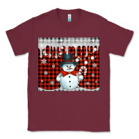 Burgundy christmas snowman tumbler Classic Tee - Jasminsmagicworld