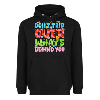 Black don't trip over what's behind you Heavyweight Hoodie - JahusDesignShop
