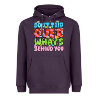Plum don't trip over what's behind you Heavyweight Hoodie - JahusDesignShop