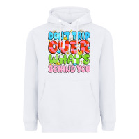 White don't trip over what's behind you Heavyweight Hoodie - JahusDesignShop