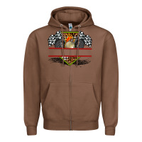 Chestnut race flag and race equipment Zipper Hoodie - AdoDesignShop