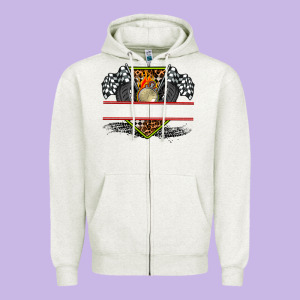 Race Flag And Race Equipment Zipper Hoodie Designed By Adodesignshop