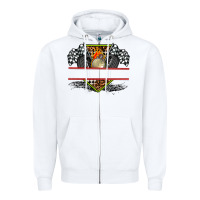 White race flag and race equipment Zipper Hoodie - AdoDesignShop