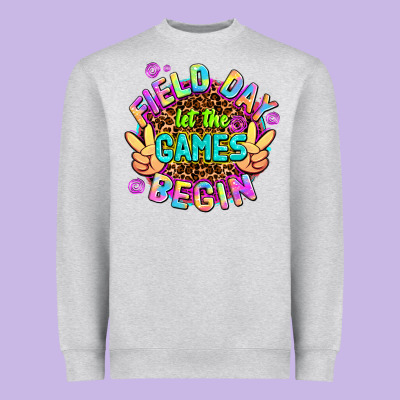 Field Day Let The Games Begin Heavyweight Sweatshirt Designed By Adodesignshop