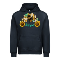 Navy bee happy honey comb Urban Hoodie - JahusDesignShop