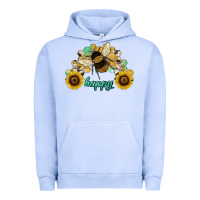 Bee Happy Honey Comb Urban Hoodie | Teevron