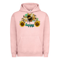 Pigment Salmon bee happy honey comb Urban Hoodie - JahusDesignShop