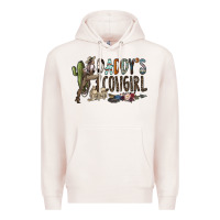 Pale Pink daddy's girl Premium Hoodie - SublimationCraftShop