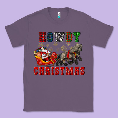 Howdy Christmas With Santa Riding His Sleighs Classic Tee Designed By Cowgirlartshop